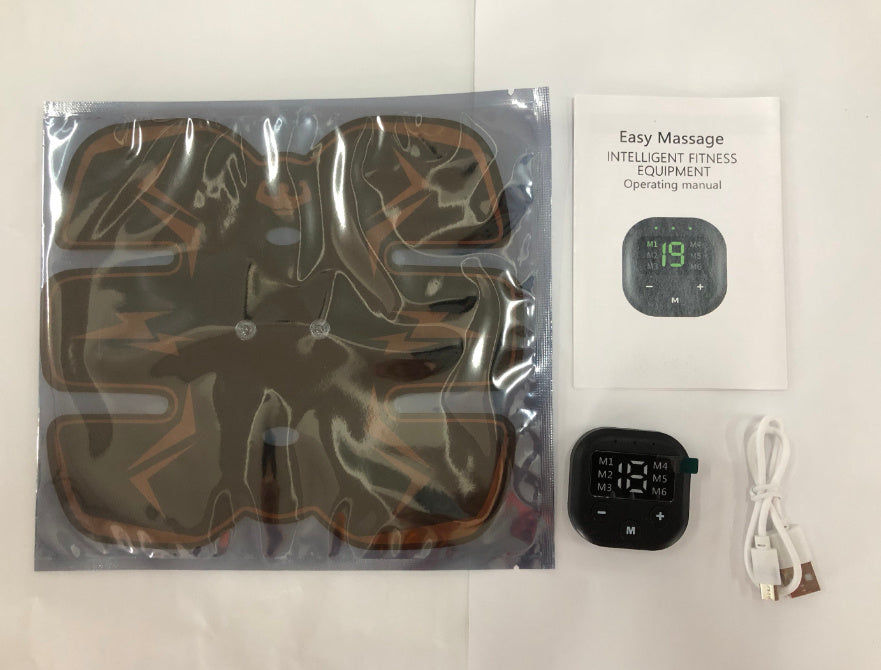 Smart Rechargeable Belly Patch | EMS Abs Stimulator for Weight Loss & Muscle Toning | Portable Fitness Trainer