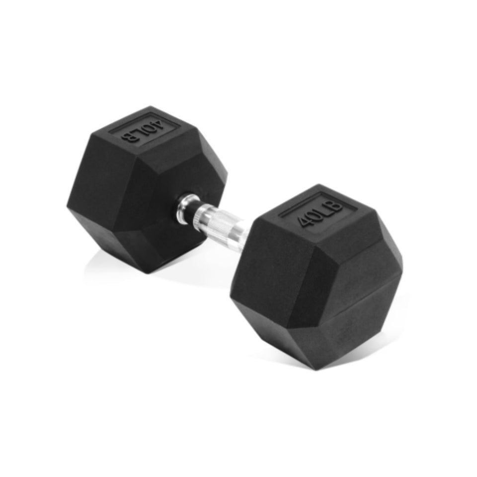 Hex Rubber Coated Dumbbell | Durable Non-Slip Dumbbell for Home Gym Workouts | Safe, Space-Saving Design – Self Pickup Only