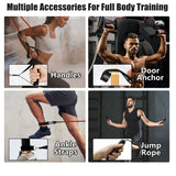 Multifunctional Push Up Board Set | Full Body Home Gym Equipment with Resistance Bands, Pilates Bar & Roller Wheel