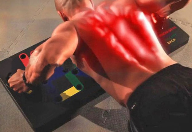 Push-Up Training System Bracket, Metal 11-in-1 Color-Coded Push-Up Board for Full Upper Body Workout, Portable Strength Training Equipment