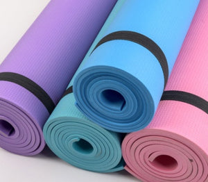 Super Soft EVA Yoga Mat | Non-Slip Fitness Exercise Mat 4mm/6mm | Lightweight, Durable, High-Elastic Cushioning for Home Workouts
