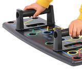 Push-Up Training System Bracket, Metal 11-in-1 Color-Coded Push-Up Board for Full Upper Body Workout, Portable Strength Training Equipment