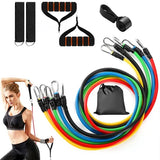11Pcs Resistance Bands Set | Adjustable Workout Tubes for Home Gym, Full Body Training, Strength & Rehabilitation Fitness Kit