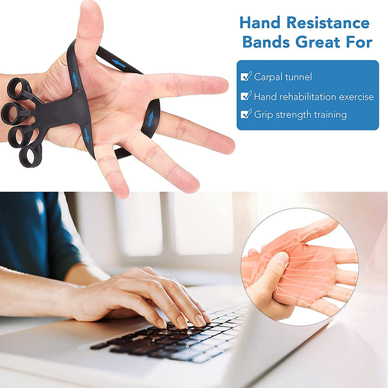 Silicone Finger Exercise Stretcher | Hand Grip Trainer for Arthritis, Pain Relief, Strength & Rehabilitation