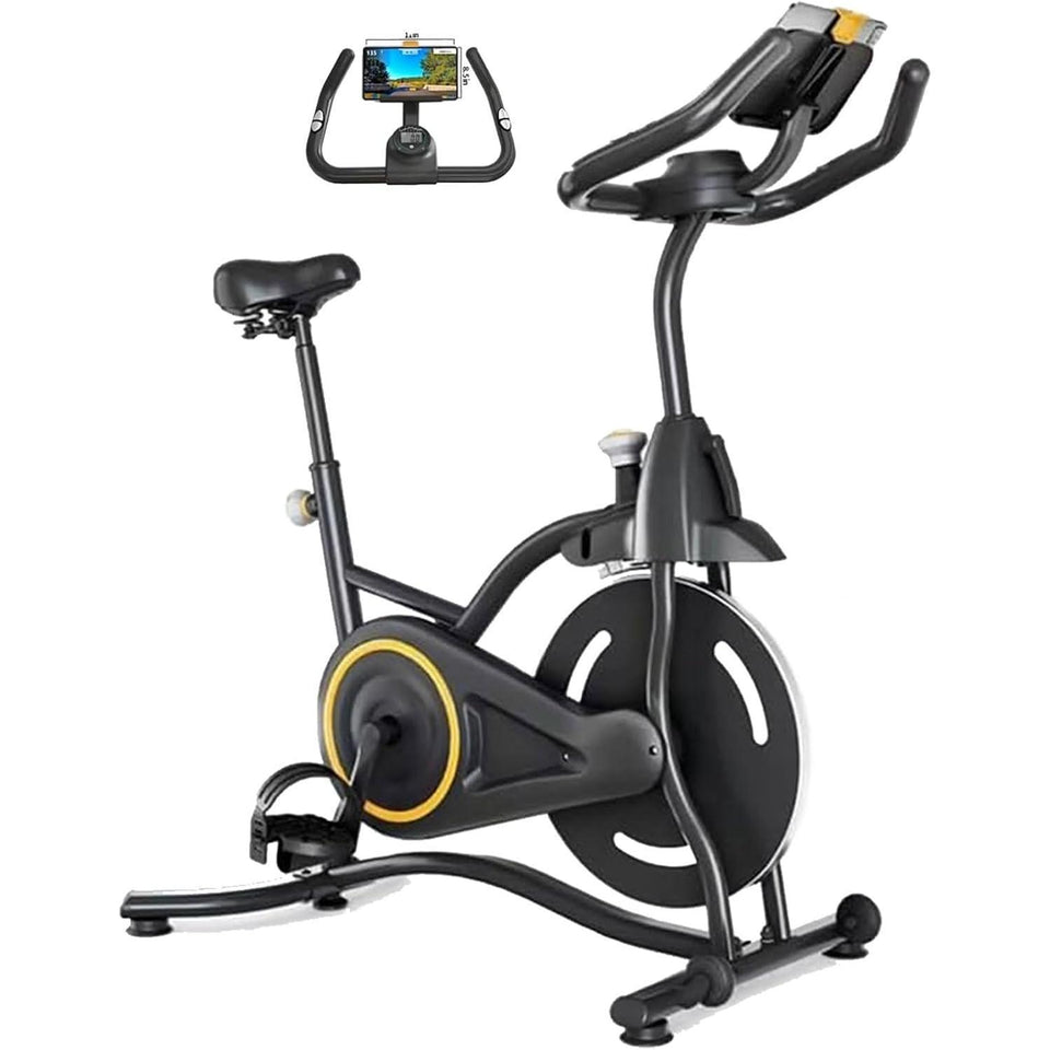 High-Quality Spin Bike for Home Gym | Adjustable Indoor Cycling Bike with Heart Rate Monitor & Display | Fitness Equipment for All Levels