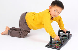 Push-Up Training System Bracket, Metal 11-in-1 Color-Coded Push-Up Board for Full Upper Body Workout, Portable Strength Training Equipment