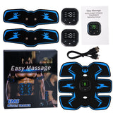 Smart Rechargeable Belly Patch | EMS Abs Stimulator for Weight Loss & Muscle Toning | Portable Fitness Trainer