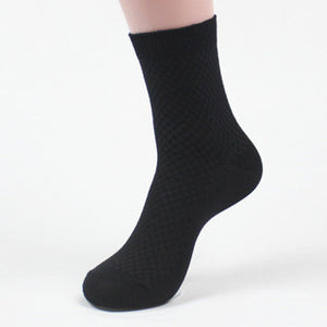 Men’s Bamboo Fiber Business Socks | Breathable, Odor-Resistant, Soft Dress Socks for Daily Comfort