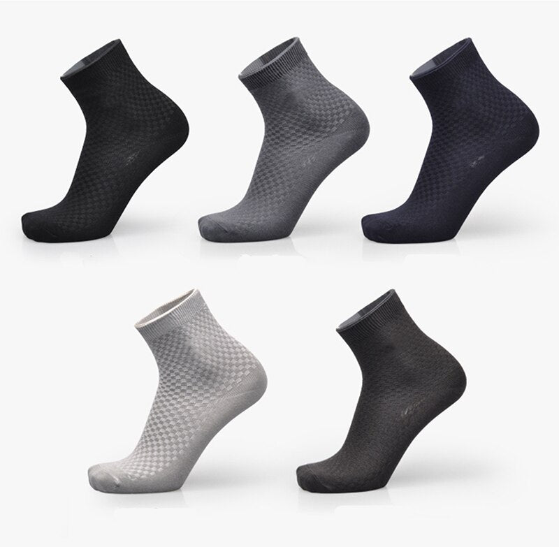 Men’s Bamboo Fiber Business Socks | Breathable, Odor-Resistant, Soft Dress Socks for Daily Comfort