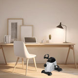 Mini Exercise Bike for Home Rehab | Portable Pedal Trainer with Electronic Display & Instep Straps | 120KG Load Capacity