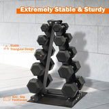 Dumbbell Weight Rack 4-Tier & 5-Tier | Heavy-Duty Steel Dumbbell Stand | Space-Saving Gym Storage (Self Pickup Only)