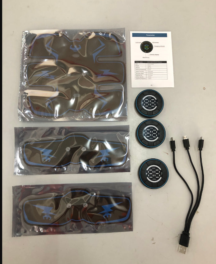 Smart Rechargeable Belly Patch | EMS Abs Stimulator for Weight Loss & Muscle Toning | Portable Fitness Trainer