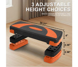 Stepped Cardio Platform | Adjustable 3-Level Workout Step | Non-Slip Fitness Stepper for Home Gym | Durable ABS | Self Pickup Only
