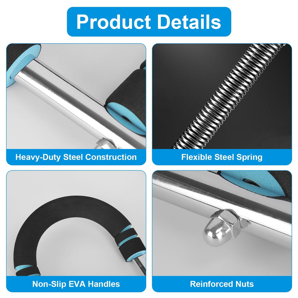 Adjustable Twister Arm Exerciser Bar | 3-Level Resistance 66–110LBS