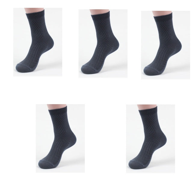 Men’s Bamboo Fiber Business Socks | Breathable, Odor-Resistant, Soft Dress Socks for Daily Comfort