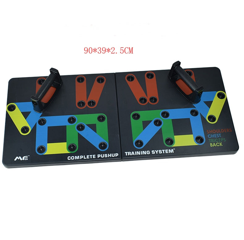 Push-Up Training System Bracket, Metal 11-in-1 Color-Coded Push-Up Board for Full Upper Body Workout, Portable Strength Training Equipment