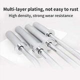 4FT Olympic Barbell Rod for 2" Plates | Chrome Steel Curl Bar | Home Gym Weightlifting Bar | 440LB Capacity | Fitness Training Bar