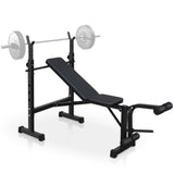 Olympic Weight Bench With Squat Rack & Bench Press | Adjustable Full-Body Home Gym Strength Training Equipment