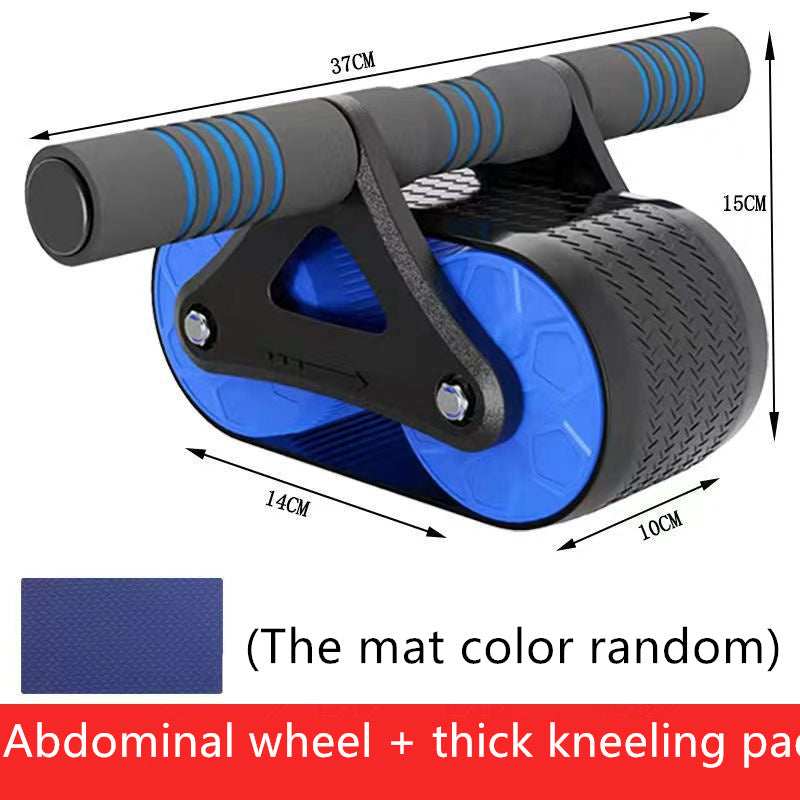 Double Wheel Ab Roller | Automatic Rebound Abdominal Exerciser for Men & Women, Core & Waist Trainer for Home Gym Workouts