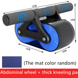 Double Wheel Ab Roller | Automatic Rebound Abdominal Exerciser for Men & Women, Core & Waist Trainer for Home Gym Workouts