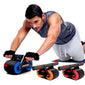 Double Wheel Ab Roller | Automatic Rebound Abdominal Exerciser for Men & Women, Core & Waist Trainer for Home Gym Workouts