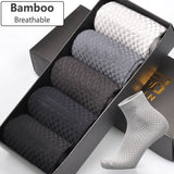 Men’s Bamboo Fiber Business Socks | Breathable, Odor-Resistant, Soft Dress Socks for Daily Comfort