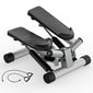 Mini Stepper with Resistance Bands | Compact Home Cardio & Full Body Workout Machine | Quiet, Adjustable, LED Display