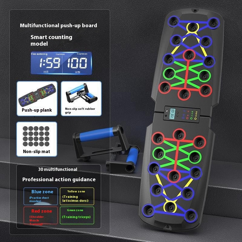 Home Multifunctional Push Up Training Board | Color-Coded Fitness System | Full-Body Strength Training Equipment