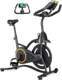 High-Quality Spin Bike for Home Gym | Adjustable Indoor Cycling Bike with Heart Rate Monitor & Display | Fitness Equipment for All Levels