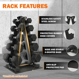 Dumbbell Weight Rack 4-Tier & 5-Tier | Heavy-Duty Steel Dumbbell Stand | Space-Saving Gym Storage (Self Pickup Only)