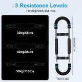 Adjustable Twister Arm Exerciser Bar | 3-Level Resistance 66–110LBS