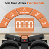 Mini Stepper with Resistance Bands | Compact Home Cardio & Full Body Workout Machine | Quiet, Adjustable, LED Display