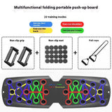 Home Multifunctional Push Up Training Board | Color-Coded Fitness System | Full-Body Strength Training Equipment
