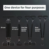 Adjustable Resistance Tension Bands Set with Foot Pedals & Handles | Full Body Home Fitness, Stretch & Core Training