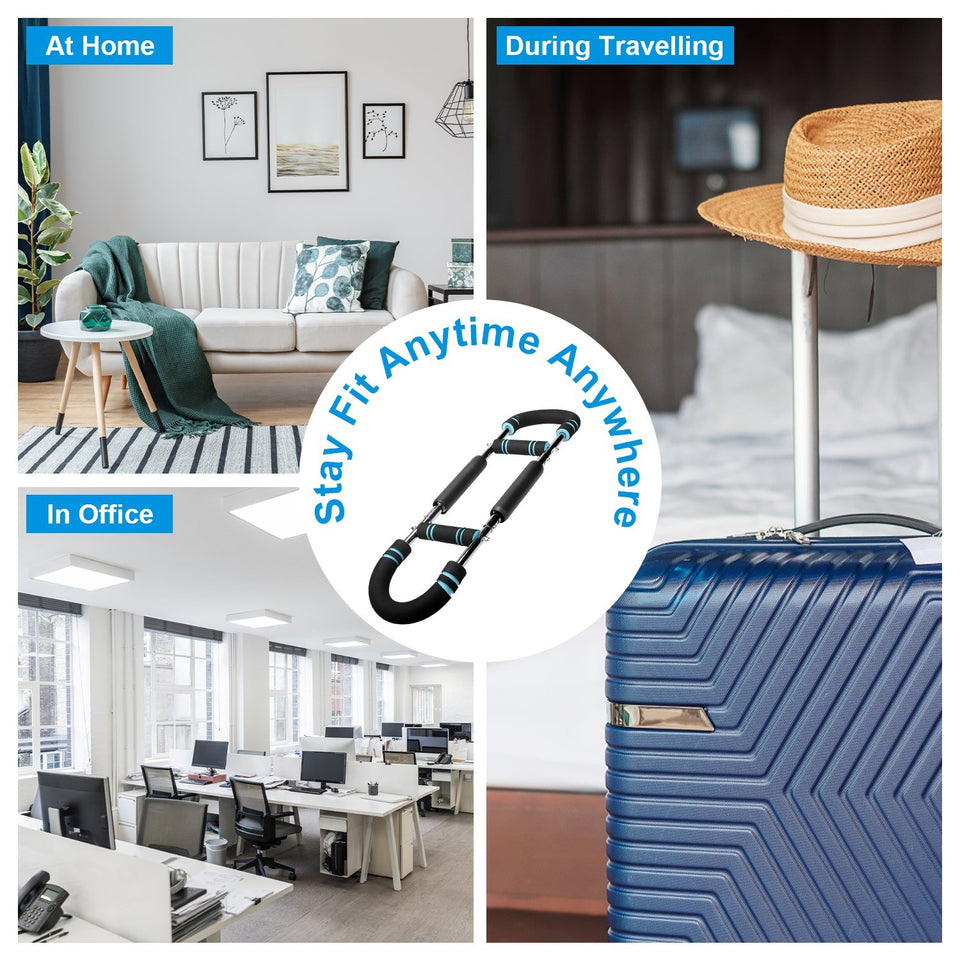 Adjustable Twister Arm Exerciser Bar | 3-Level Resistance 66–110LBS