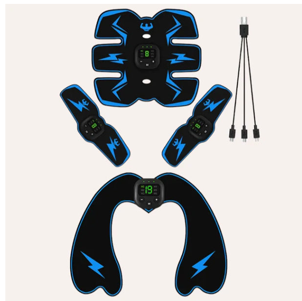 Smart Rechargeable Belly Patch | EMS Abs Stimulator for Weight Loss & Muscle Toning | Portable Fitness Trainer