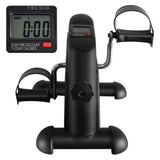 Mini Exercise Bike for Home Rehab | Portable Pedal Trainer with Electronic Display & Instep Straps | 120KG Load Capacity