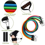 11Pcs Resistance Bands Set | Adjustable Workout Tubes for Home Gym, Full Body Training, Strength & Rehabilitation Fitness Kit