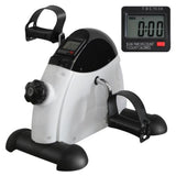 Mini Exercise Bike for Home Rehab | Portable Pedal Trainer with Electronic Display & Instep Straps | 120KG Load Capacity