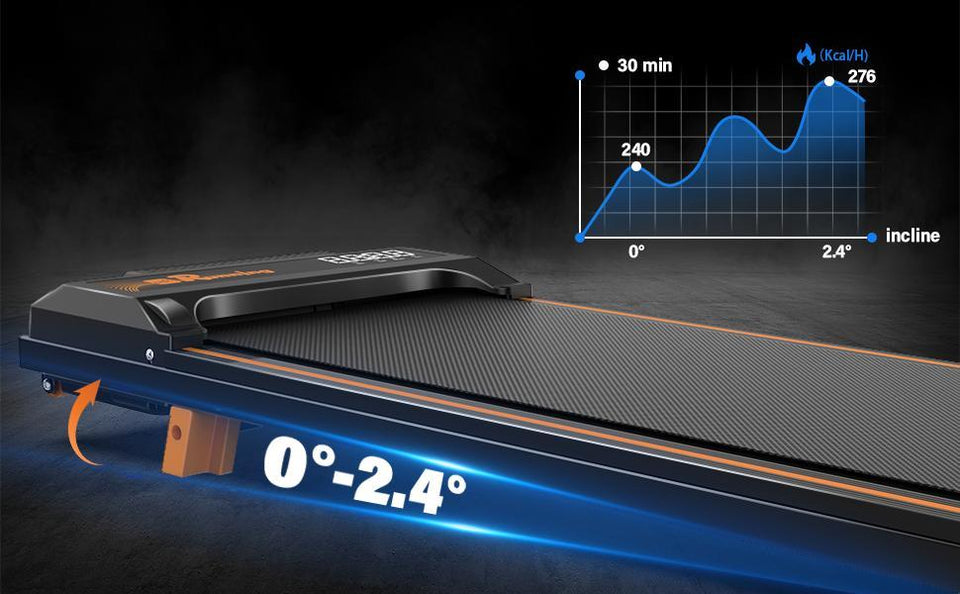 Treadmill with Remote Control | 3-Level Incline, LED Display, Easy-Move Wheels | Quiet 2.5HP Indoor Fitness Running Machine