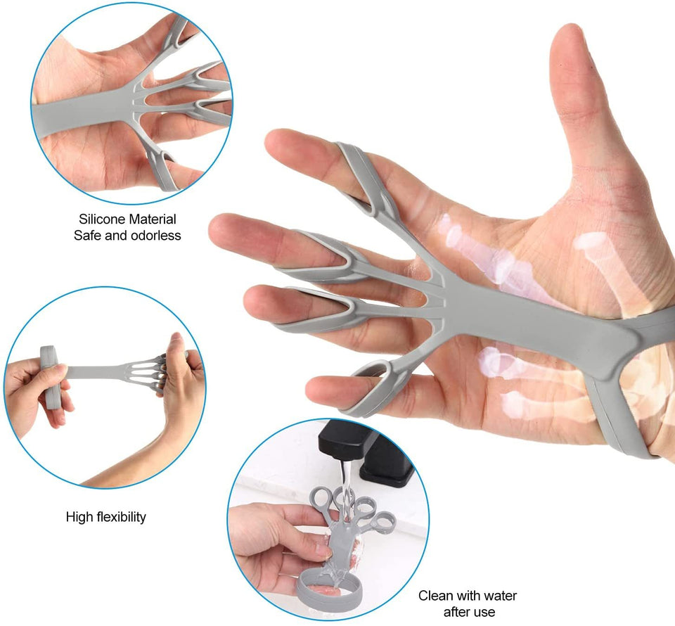 Silicone Finger Exercise Stretcher | Hand Grip Trainer for Arthritis, Pain Relief, Strength & Rehabilitation