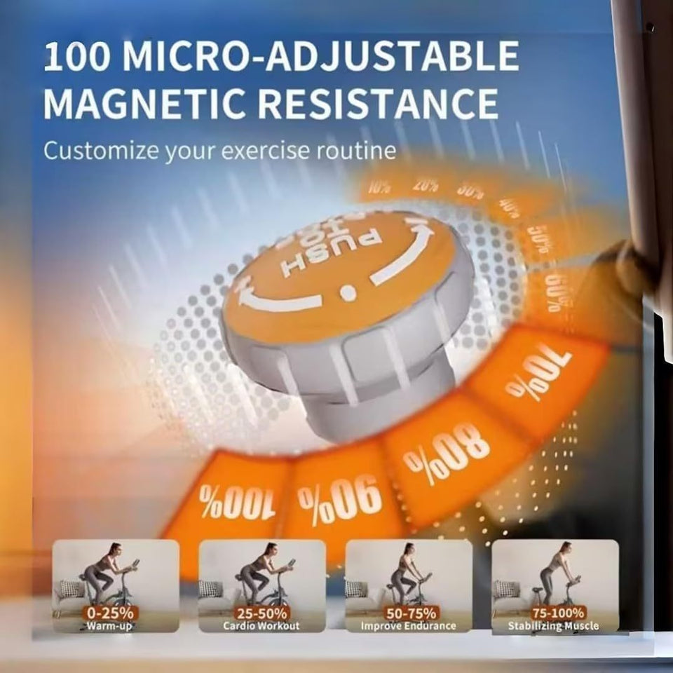 High-Quality Spin Bike for Home Gym | Adjustable Indoor Cycling Bike with Heart Rate Monitor & Display | Fitness Equipment for All Levels